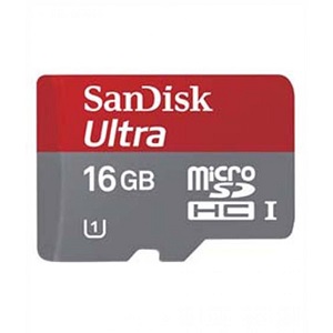 SanDisk 16GB Ultra microSDHC Memory Card