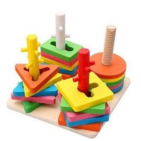 Buy 4-Set Of Column Shape - Kids Learning Toys