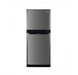 Orient Ice 330 Freezer-on-Top Refrigerator 11 Cu Ft Hair Line Silver (5554-1.4)