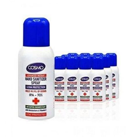 Cosmo Advanced Instant Hand Sanitizer Spray 100ml Pack Of 12